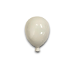 CBR- PALLONCINO IN CERAMICA-  BIANCO - 20,5x14,7x11,5 cm