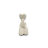 CAGNOLINO PALLONCINO IN CERAMICA - BIANCO- 23x9x19,2cm