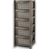 Tontarelli - Cassettiera Arianna - 5 Cassetti Decorati - Wengè - 38.5x