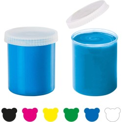Carioca Baby Finger Paints, Set di Tempere Colorate Lavabili per Bambi