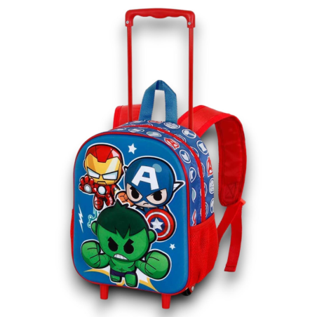 Avengers - Zaino Trolley Asilo 3D Mini Heroes - Multicolore - SUPER SC