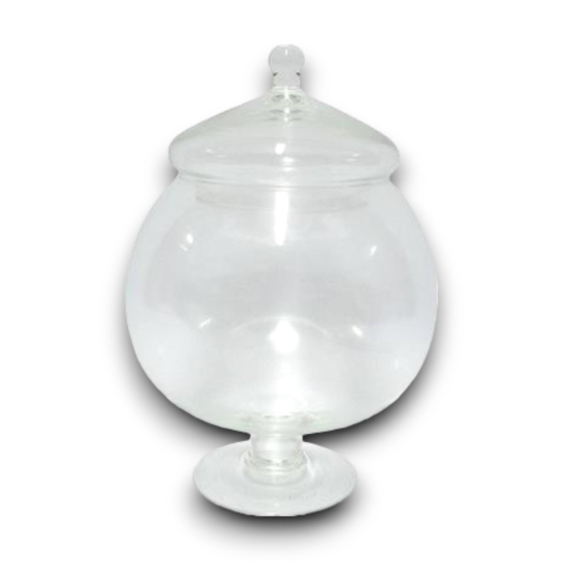 Barattolo Vetro Bombato con Coperchio - 29 cm