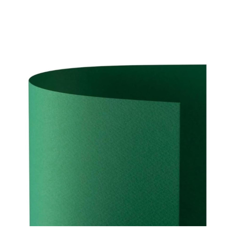 Favini - Conf. 20 Cartoncini Verde Scuro Prisma 220 gr. - 50x70 cm