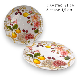 Set Piatti Melamina - 6 Piatti Piani - 6 Piatti Fondi - 3 Insalatiere 