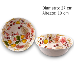 Set Piatti Melamina - 6 Piatti Piani - 6 Piatti Fondi - 3 Insalatiere 