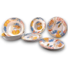 Set Piatti Melamina - 6 Piatti Piani - 6 Piatti Fondi - 3 Insalatiere 