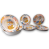 Set Piatti Melamina - 6 Piatti Piani - 6 Piatti Fondi - 3 Insalatiere 