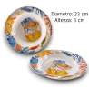 Set Piatti Melamina - 6 Piatti Piani - 6 Piatti Fondi - 3 Insalatiere 
