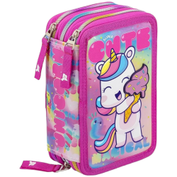Julian Ross - Astuccio 3 Zip - Unicorno Ice Cream