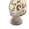 Elefante con cuore Beige e albero della vita -  16x6,5x12,5 cm,
