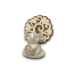 Elefante con cuore Beige e albero della vita -  16x6,5x12,5 cm,