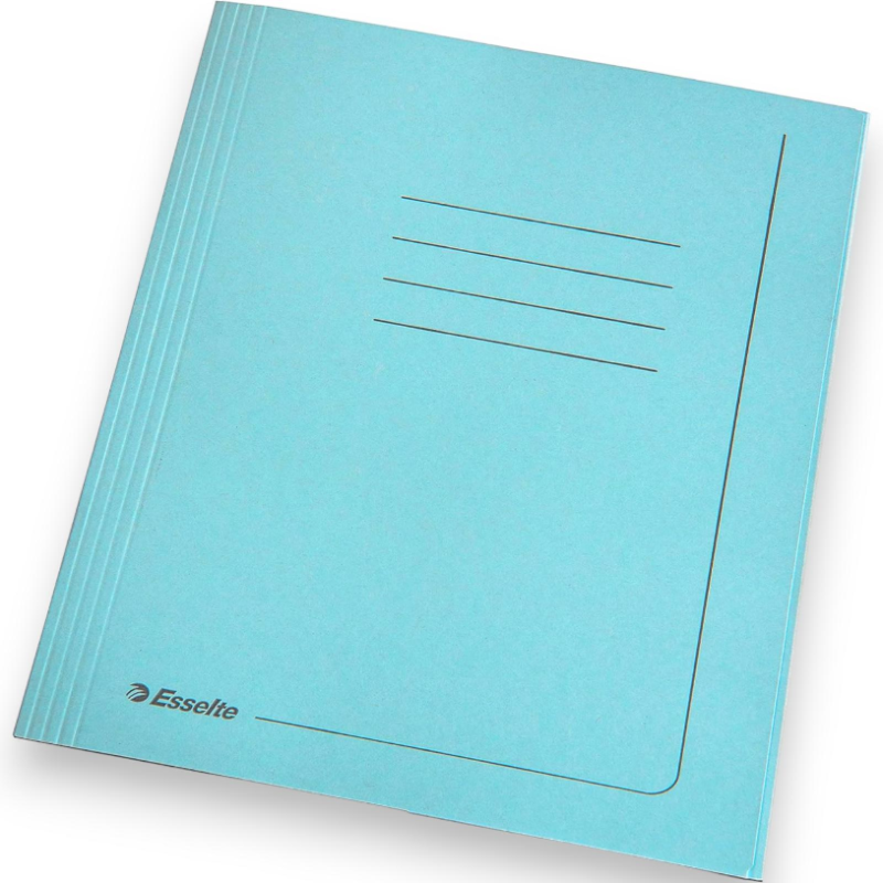 Cartelle MANILLA 3 lembi  f.to 25 x 35 cm  Azzurro Confezione da 25 pe