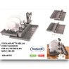 Tontarelli - Scolapiatti in Plastica - Modello Bella - Vassoio Raccogl