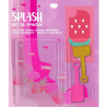 Telo Mare per Bambini in Microfibra con Paletta e Rastrello - Splash -