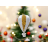 Mongolfiera Glitterata Grande - Palla di Natale da 32 cm con Paillette