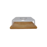  Vassoio Bambu Formaggio Formaggio Snack per Servire con Coperchio met