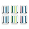 Set 6 Bicchieri in Vetro Everyday Multicolore, capacità 220 ml,Traspar