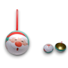 6x Palline per albero di Natale Infrangibili 8 cm in Latta Apribili  F