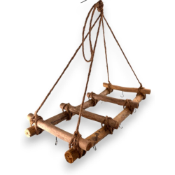 Star - Appendino in Legno Con 8 Ganci in Ferro - 48x23x55 cm - 109036