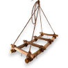 Star - Appendino in Legno Con 8 Ganci in Ferro - 48x23x55 cm - 109036
