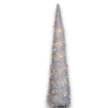 Albero di Natale Bianco Slim Richiudibile Pop-UP TINSEL con Luci Led p