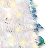 Albero di Natale Bianco Slim Richiudibile Pop-UP TINSEL con Luci Led p