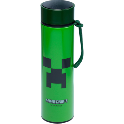 Puckator - Borraccia Con Termometro Minecraft - Termica - 450 ML - BOT
