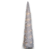 Albero di Natale Bianco Slim Richiudibile Pop-UP TINSEL con Luci Led p