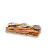 Portacandele in Legno Naturale, Candelabro Candeliere Stile Nordico a 