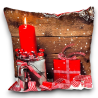 Cuscino Poliestere - Decorazioni Natalizie - 40 cm - 3 Mod. Assortiti 