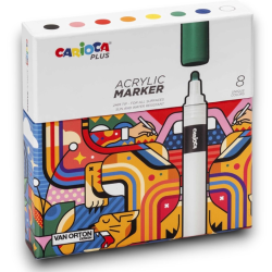 Carioca Plus - Marcatori Acrilici - 8 pezzi - 45209