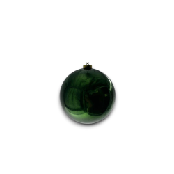 3x Palla di Natale Gigante Ø 15 e 20 cm in Plastica LUCIDA PERLATA E O