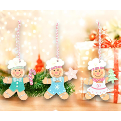 Star - Decorazione Natalizia - Chef - 9x11 - 108068