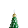 Set 24x Candele a Forma di Albero di Natale Glitter tealights 5,5 x 5,