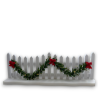 Steccato Recinzione in Legno con Luci Accessori presepe 16 cm x h. 5,5