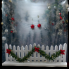 Steccato Recinzione in Legno con Luci Accessori presepe 16 cm x h. 5,5