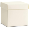10 Scatole in Cartone con Coperchio Bianco Pieghevole Fai da Te 14x14x