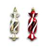 6 Appendini Soldatino, Caramella e Fenicottero - Oro e Rosso - 11 cm -