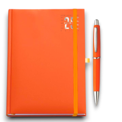 Agenda Giornaliera - 11x17 cm - Chiusura ad Elastico - Copertina Morbi
