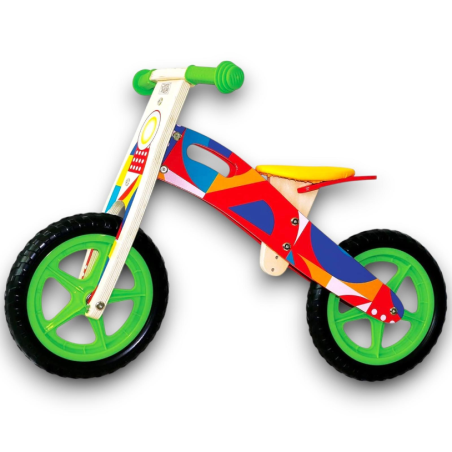 Teorema - Bicicletta in Legno - Verde e Nera - 40594