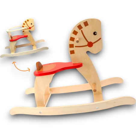 Teorema - Cavallo a Dondolo in legno con protezione