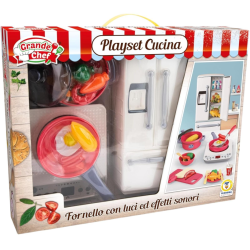 Grande Chef - Set Accessori Cucina con Frigorifero - Luci e Suoni