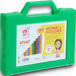 Valigetta regoli numeri in colore 200 pz