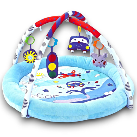Gogo - Baby Palestrina Azzurra - Multiattività Con Sonaglini - 30 cm