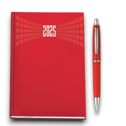 Agenda 2025 Giornaliera 11x17 Copertina Matra - Rossa
