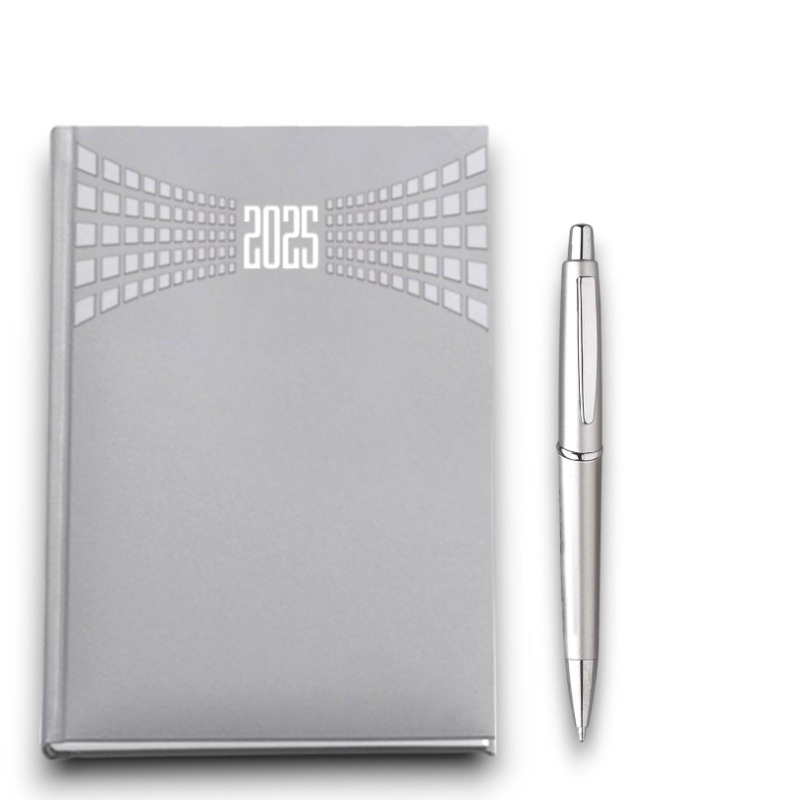 Agenda 2025 Giornaliera 11x17 Copertina Matra - Grigio