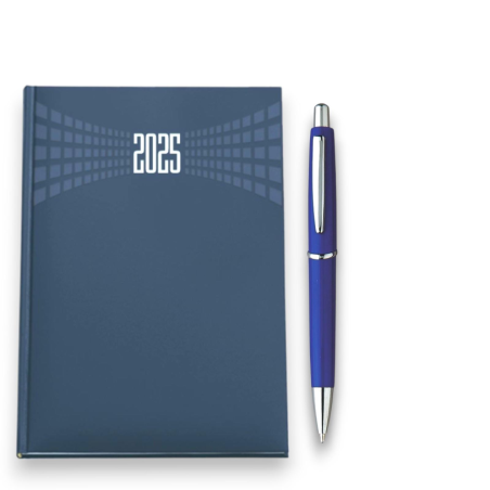 Agenda 2025 Giornaliera 11x17 Copertina Matra - Blu