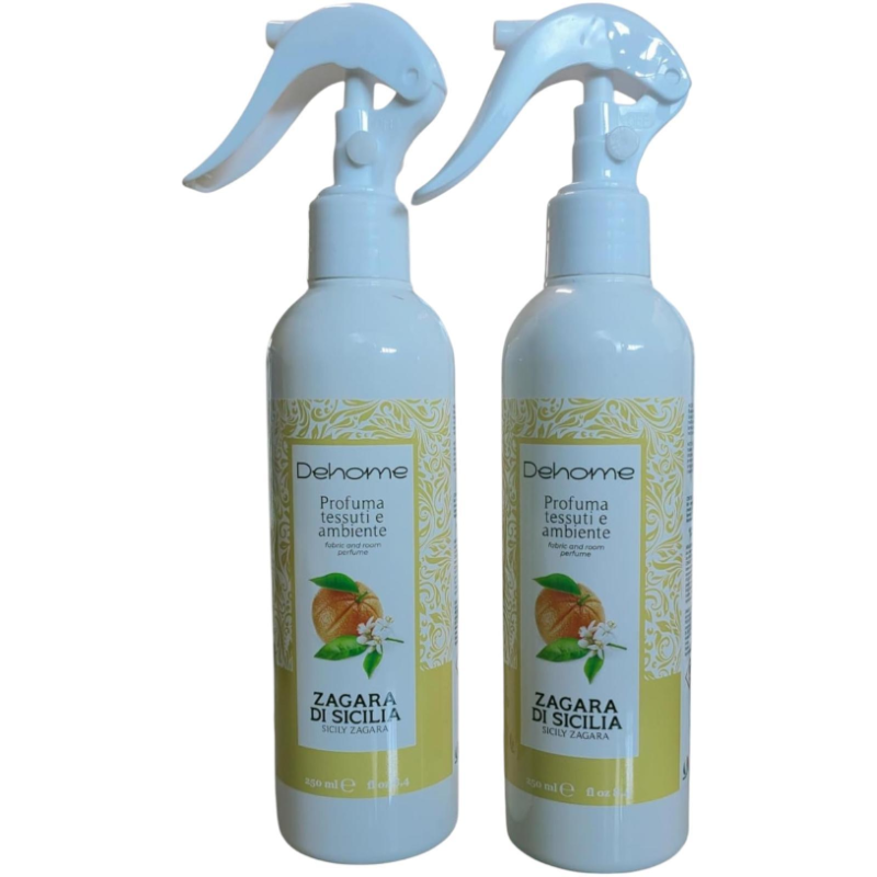 DeHome - Profumo per Tessuti e Ambiente - 250 Ml - Zagara di Sicilia