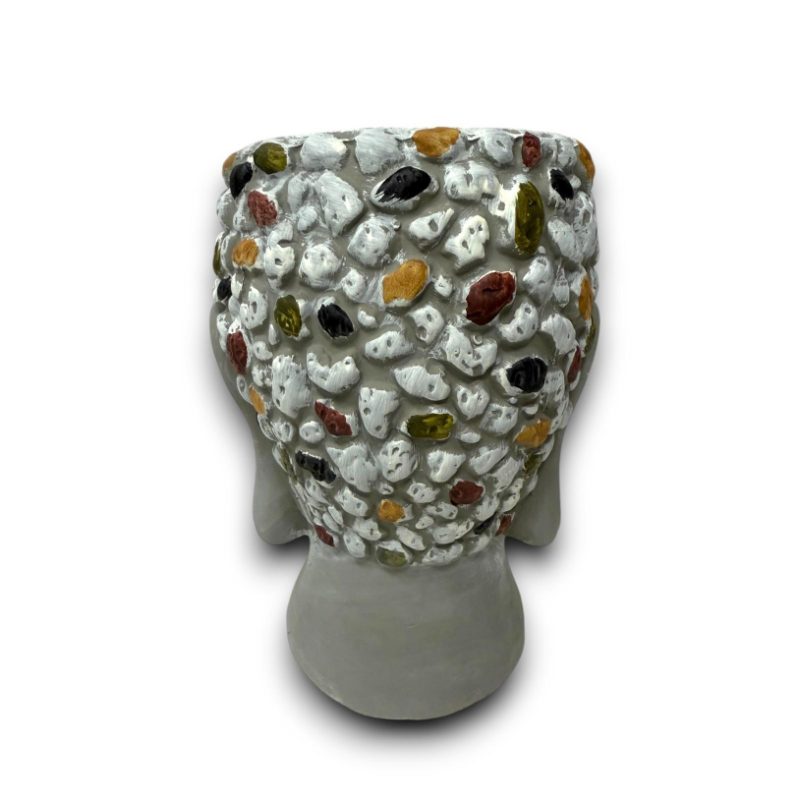 Vaso Buddha - Grigio - 14x15x20 cm