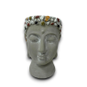 Vaso Buddha - Grigio - 14x15x20 cm